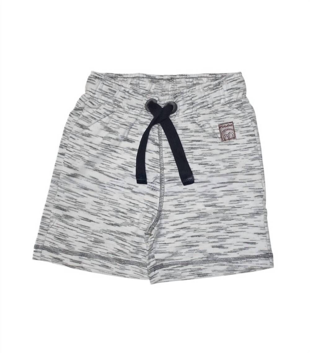 NEW MINYMO kids knit shorts in off-white